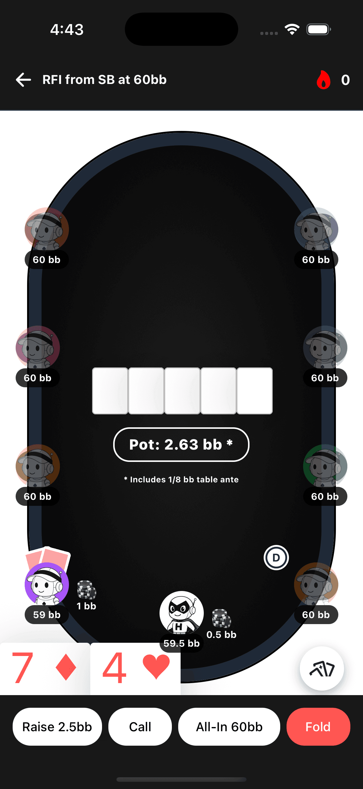 PokerOS App Screenshot